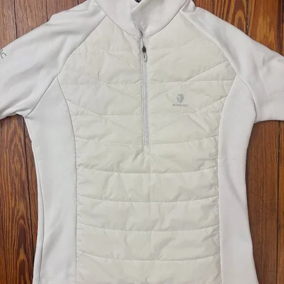NWOT BLACKYAK Insulated Half Zip, White, Size XS